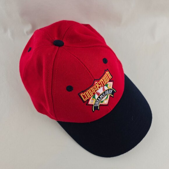Cooperstown Dreams Park Hat Youth Red Navy Baseball Cap Adjustable Authentic - Picture 3 of 9